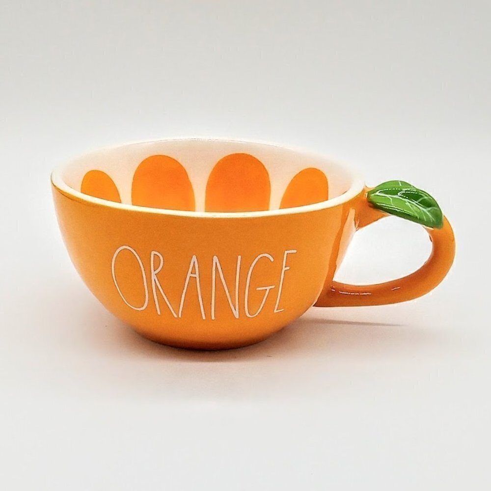 Rae Dunn Orange Ceramic Mug